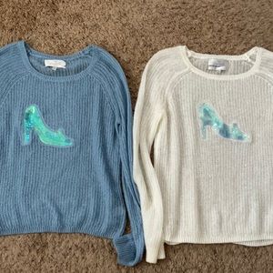 Lauren Conrad Cinderella glass slipper sweaters